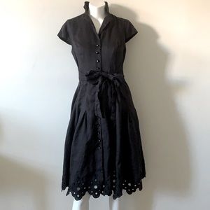 Jones New York Black Linen Dress